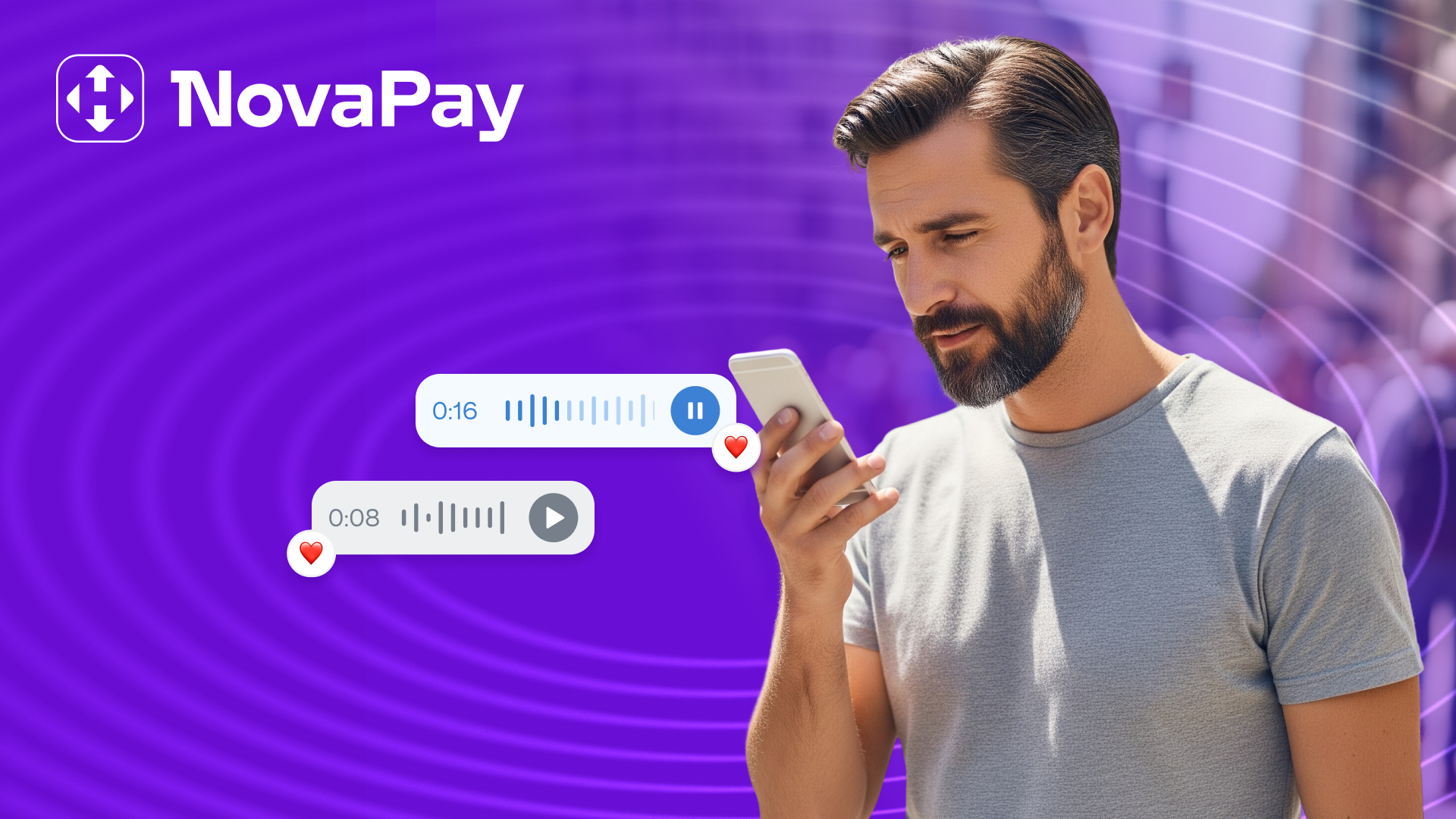 NovaPay оновила застосунок: голосові коментарі до Р2Р та платежі в один клік