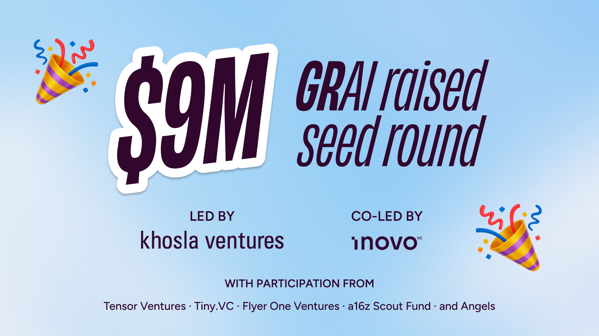 AI-стартап GRAI залучив $9 млн. До раунду долучилися українські фонди u.ventures та Flyer One Ventures